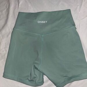 Onset Women's Athletic High-Rise Shorts - Teal